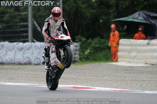 2010-05-08 Monza 1871 La Roggia - Superbike - Qualifyng Practice - Luca Scassa - Ducati 1098R